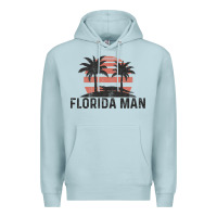 Blue Mist florida man state funny meme vintage palm trees and sunset retro sun Premium Hoodie - linhVisuals