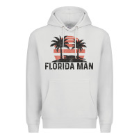 Dove Grey florida man state funny meme vintage palm trees and sunset retro sun Premium Hoodie - linhVisuals