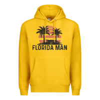 Lemon florida man state funny meme vintage palm trees and sunset retro sun Premium Hoodie - linhVisuals