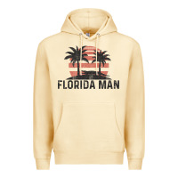 Pina Colada florida man state funny meme vintage palm trees and sunset retro sun Premium Hoodie - linhVisuals