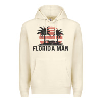 Sandshell florida man state funny meme vintage palm trees and sunset retro sun Premium Hoodie - linhVisuals