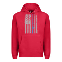 Cardinal fishing american flag vintage fishing rod patriotic 4ht of july gift f Premium Hoodie - linhVisuals