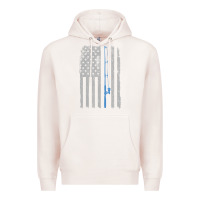Pale Pink fishing american flag vintage fishing rod patriotic 4ht of july gift f Premium Hoodie - linhVisuals