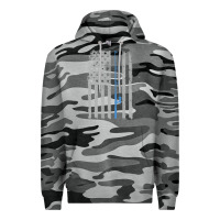Slate Camo fishing american flag vintage fishing rod patriotic 4ht of july gift f Premium Hoodie - linhVisuals