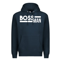 Navy boss man Premium Hoodie - linhVisuals