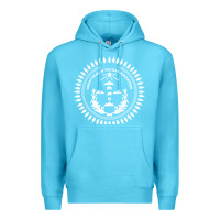 Ocean Blue great seal of the navajo nation faded style design Premium Hoodie - linhVisuals