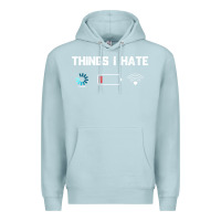 Blue Mist funny things i hate low battery and wifi connection Premium Hoodie - linhVisuals