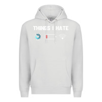 Dove Grey funny things i hate low battery and wifi connection Premium Hoodie - linhVisuals