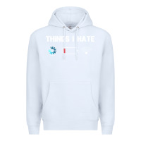 White funny things i hate low battery and wifi connection Premium Hoodie - linhVisuals