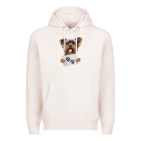 Pale Pink funny yorkie personal stalker yorkshire terrier  dog i will follow you Premium Hoodie - linhVisuals