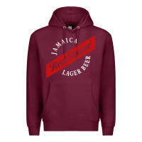 Burgundy jamaica red stripe lager beer Premium Hoodie - linhVisuals