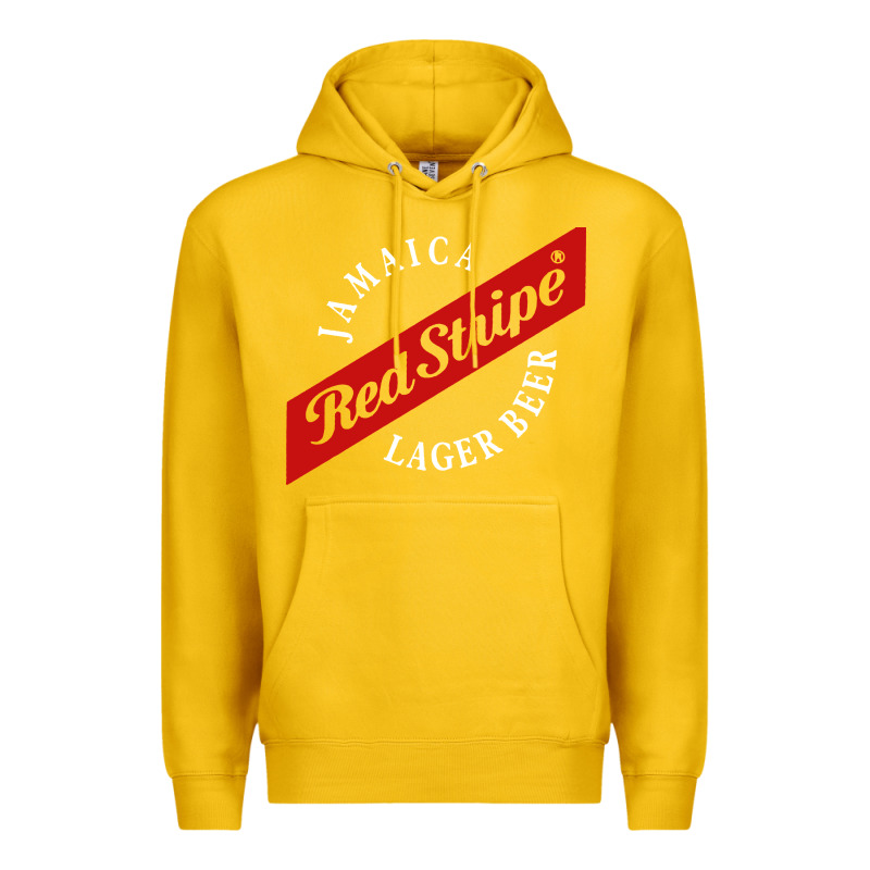 Jamaica Red Stripe Lager Beer Premium Hoodie by linhVisuals | Teevron