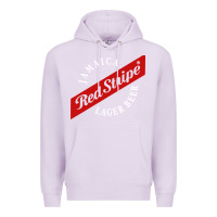 Lilac jamaica red stripe lager beer Premium Hoodie - linhVisuals