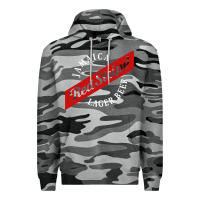 Slate Camo jamaica red stripe lager beer Premium Hoodie - linhVisuals