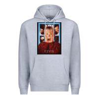 Heather Grey home alone kevin Premium Hoodie - linhVisuals