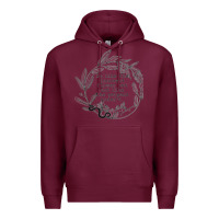 Burgundy Lady Macbeth Shakespeare Quote Premium Hoodie - linhVisuals