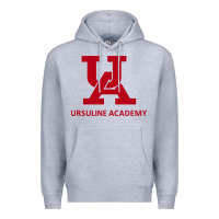 Heather Grey ursuline academy Premium Hoodie - linhVisuals