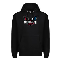 Black team america Premium Hoodie - linhVisuals