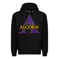 Black Alcorn Athletics Premium Hoodie - linhVisuals