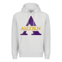 Dove Grey Alcorn Athletics Premium Hoodie - linhVisuals