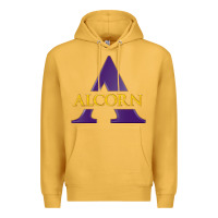 Mustard Alcorn Athletics Premium Hoodie - linhVisuals
