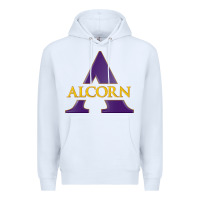 White Alcorn Athletics Premium Hoodie - linhVisuals