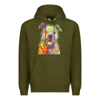 Army Green pitbull t  shirt beware of pitbulls they will steal your heart t  shir Premium Hoodie - linhVisuals