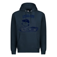Navy i still miss glenn frey, vinyl collector fan design Premium Hoodie - linhVisuals