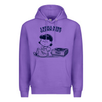 Purple i still miss glenn frey, vinyl collector fan design Premium Hoodie - linhVisuals
