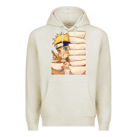 Oatmeal Heather Nar Manga Ruto Ramen Premium Hoodie - linhVisuals
