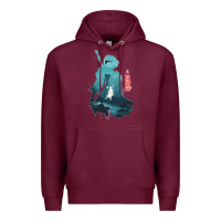 Burgundy Nier Automata Premium Hoodie - linhVisuals