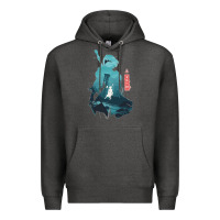 Charcoal Heather Nier Automata Premium Hoodie - linhVisuals
