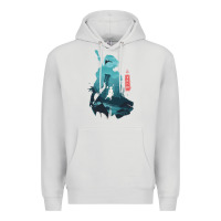 Dove Grey Nier Automata Premium Hoodie - linhVisuals