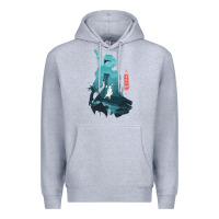 Heather Grey Nier Automata Premium Hoodie - linhVisuals
