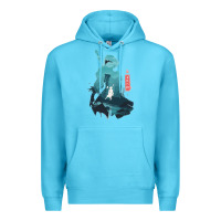 Ocean Blue Nier Automata Premium Hoodie - linhVisuals