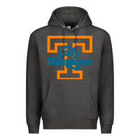 Charcoal Heather tennessee lady volunteers Premium Hoodie - linhVisuals