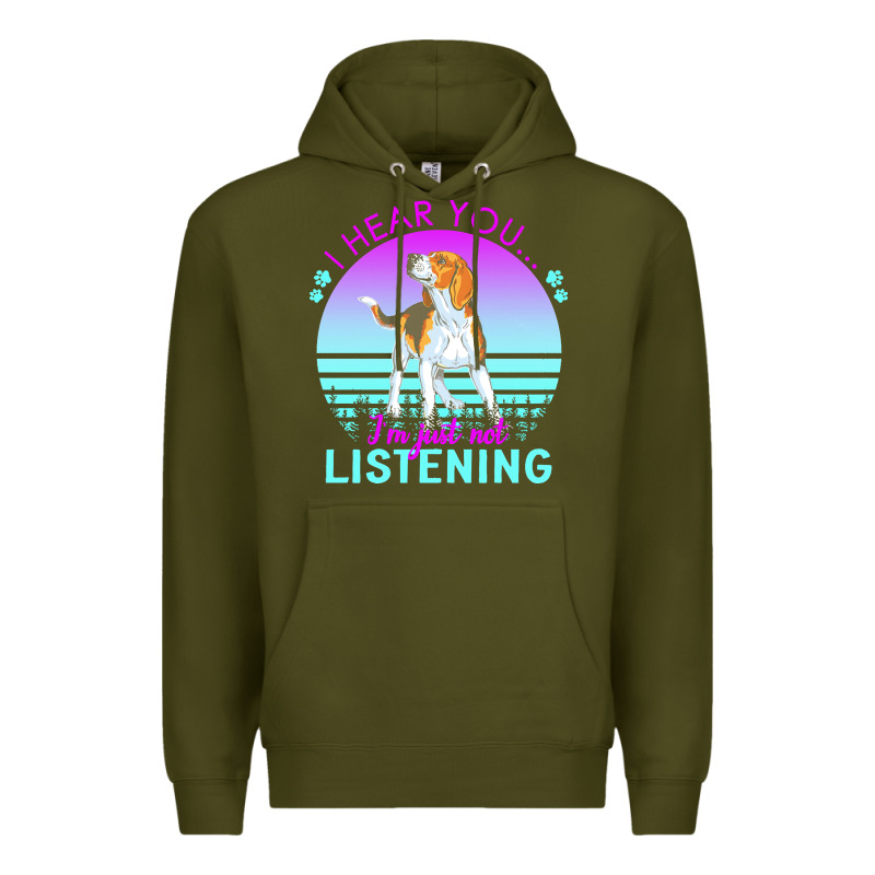 Beagle T  Shirt I Hear You I'm Just Not Listening Beagle Lover T  Shir Premium Hoodie by linhVisuals | Teevron