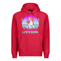 Cardinal beagle t  shirt i hear you i'm just not listening beagle lover t  shir Premium Hoodie - linhVisuals