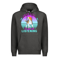 Charcoal Heather beagle t  shirt i hear you i'm just not listening beagle lover t  shir Premium Hoodie - linhVisuals