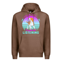 Chestnut beagle t  shirt i hear you i'm just not listening beagle lover t  shir Premium Hoodie - linhVisuals