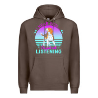 Coffee beagle t  shirt i hear you i'm just not listening beagle lover t  shir Premium Hoodie - linhVisuals