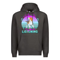 Smoke beagle t  shirt i hear you i'm just not listening beagle lover t  shir Premium Hoodie - linhVisuals