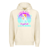 Tofu beagle t  shirt i hear you i'm just not listening beagle lover t  shir Premium Hoodie - linhVisuals
