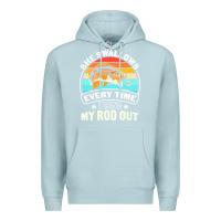 Blue Mist she swallows every time i bring my rod t  shirt she swallows every tim Premium Hoodie - linhVisuals