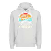 Dove Grey she swallows every time i bring my rod t  shirt she swallows every tim Premium Hoodie - linhVisuals