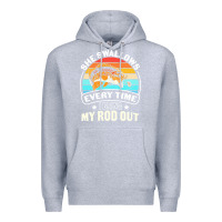 Heather Grey she swallows every time i bring my rod t  shirt she swallows every tim Premium Hoodie - linhVisuals