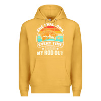 Mustard she swallows every time i bring my rod t  shirt she swallows every tim Premium Hoodie - linhVisuals