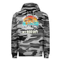 Slate Camo she swallows every time i bring my rod t  shirt she swallows every tim Premium Hoodie - linhVisuals