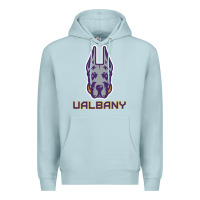 Blue Mist Ualbany Great Danes Premium Hoodie - linhVisuals