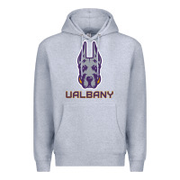 Heather Grey Ualbany Great Danes Premium Hoodie - linhVisuals